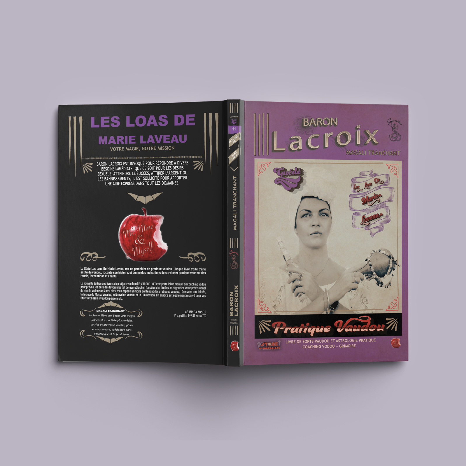 Reliure et couverture du livre Baron Lacroix Magali Tranchant Me Mine Myself