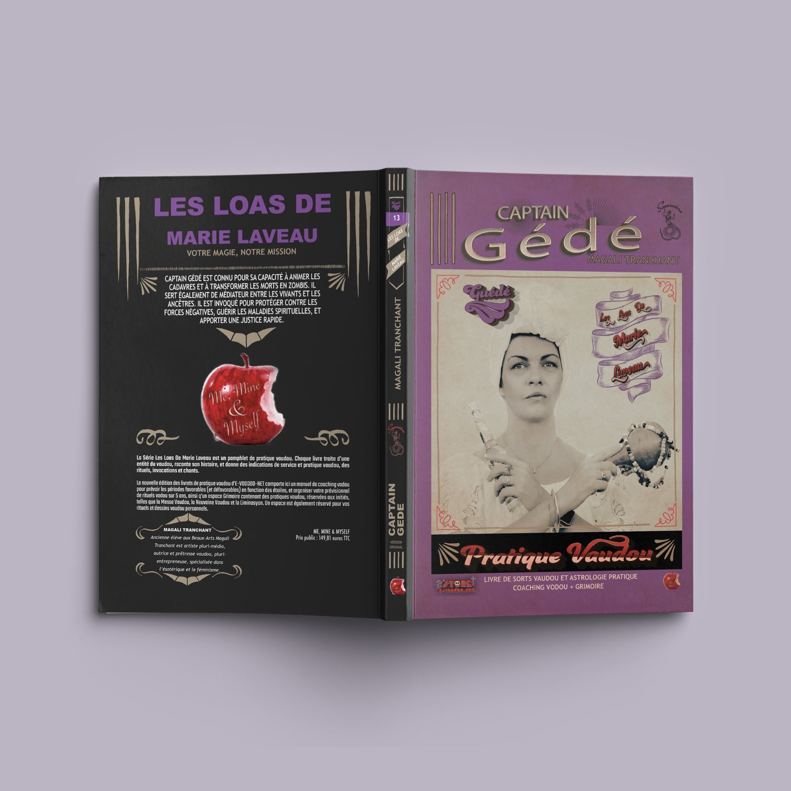 Livre Captain Gédé, couverture cartonnée de Magali Tranchant, éditions Me Mine Myself