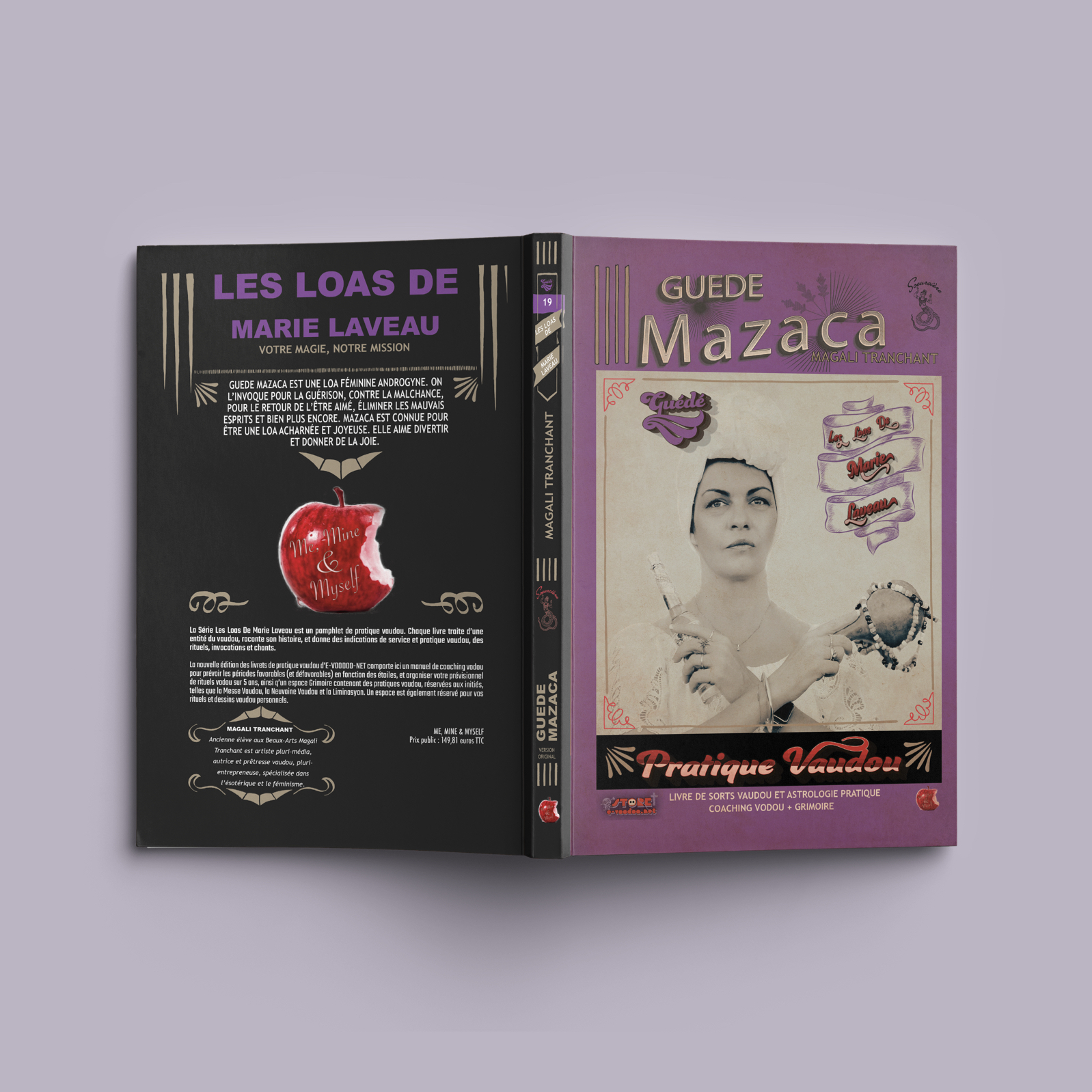 Pages illustrées des rituels vaudou dans Guédé Mazaca, par Magali Tranchant, Me, Mine & Myself