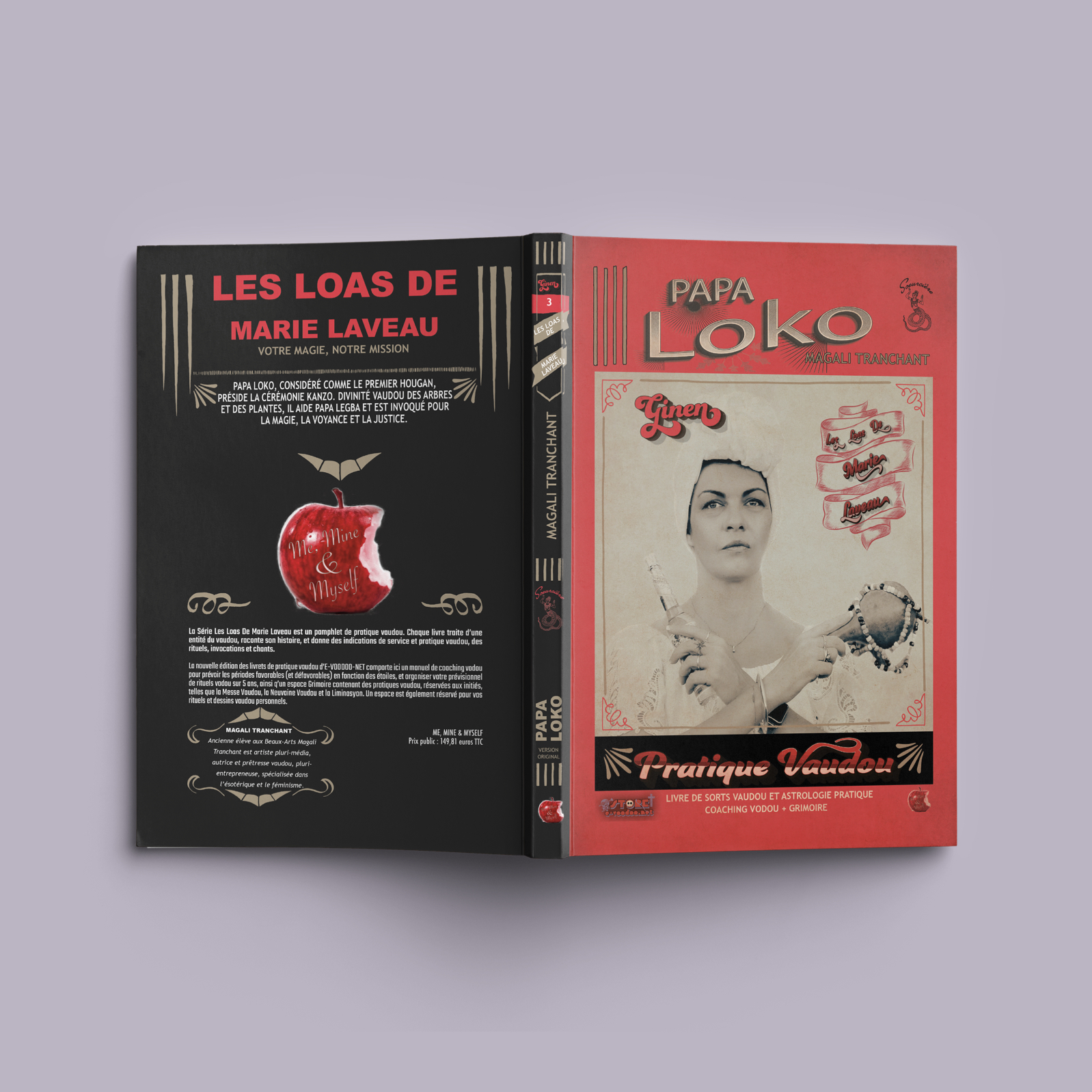 Pages du livre Papa Loko détaillant les rituels vaudou authentiques